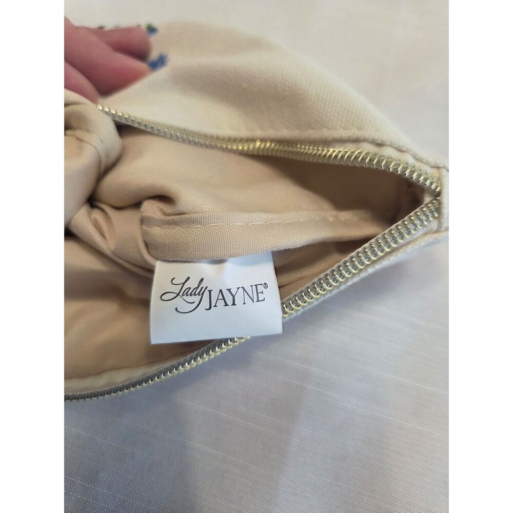 Lady Jayne Wildflowers Embroidered Canvas Accessory Bag - Picture 3 of 5